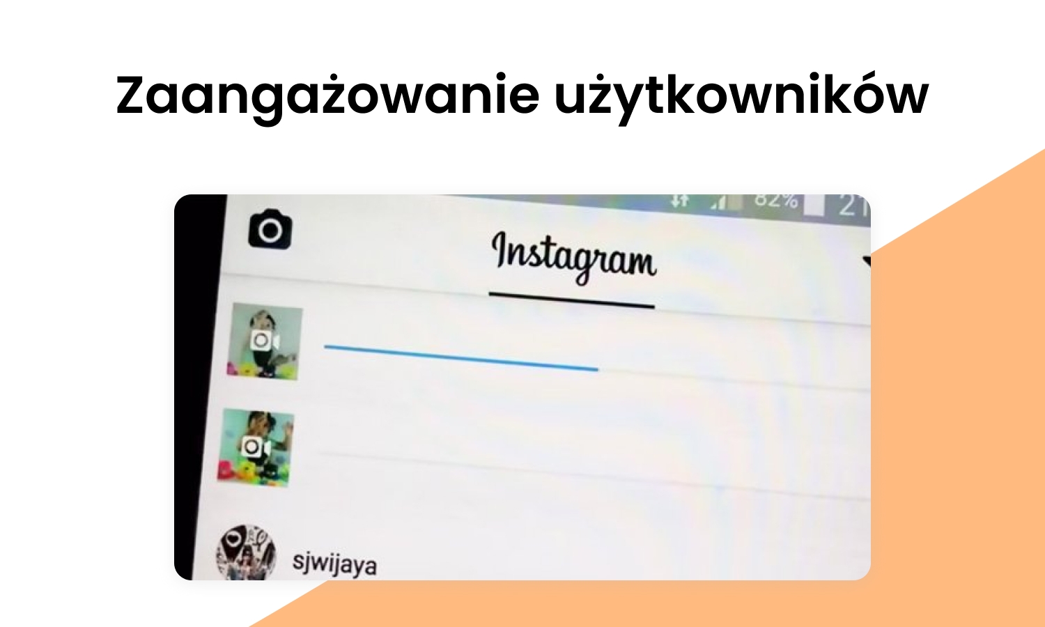 Zaangażowanie użytkowników Instagrama