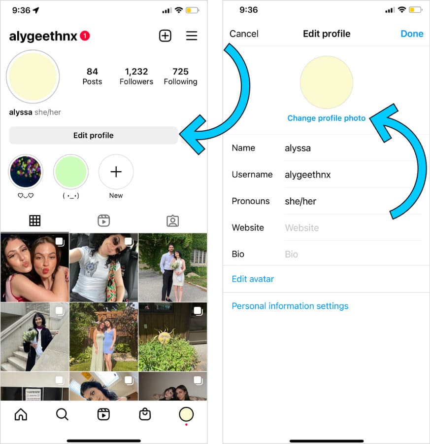 Jak edytować swoje zdjęcie profilowe w aplikacji mobilnej Instagram