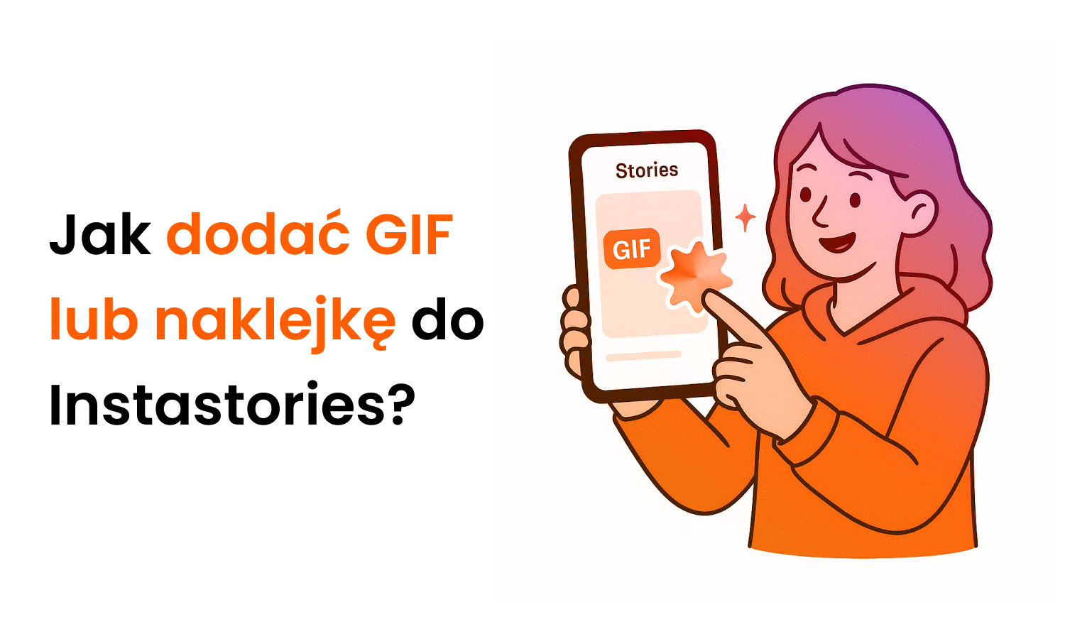 Jak dodać GIF lub naklejkę do Instastories